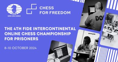 The 4th FIDE Intercontinental Online Chess Championship for prisoners